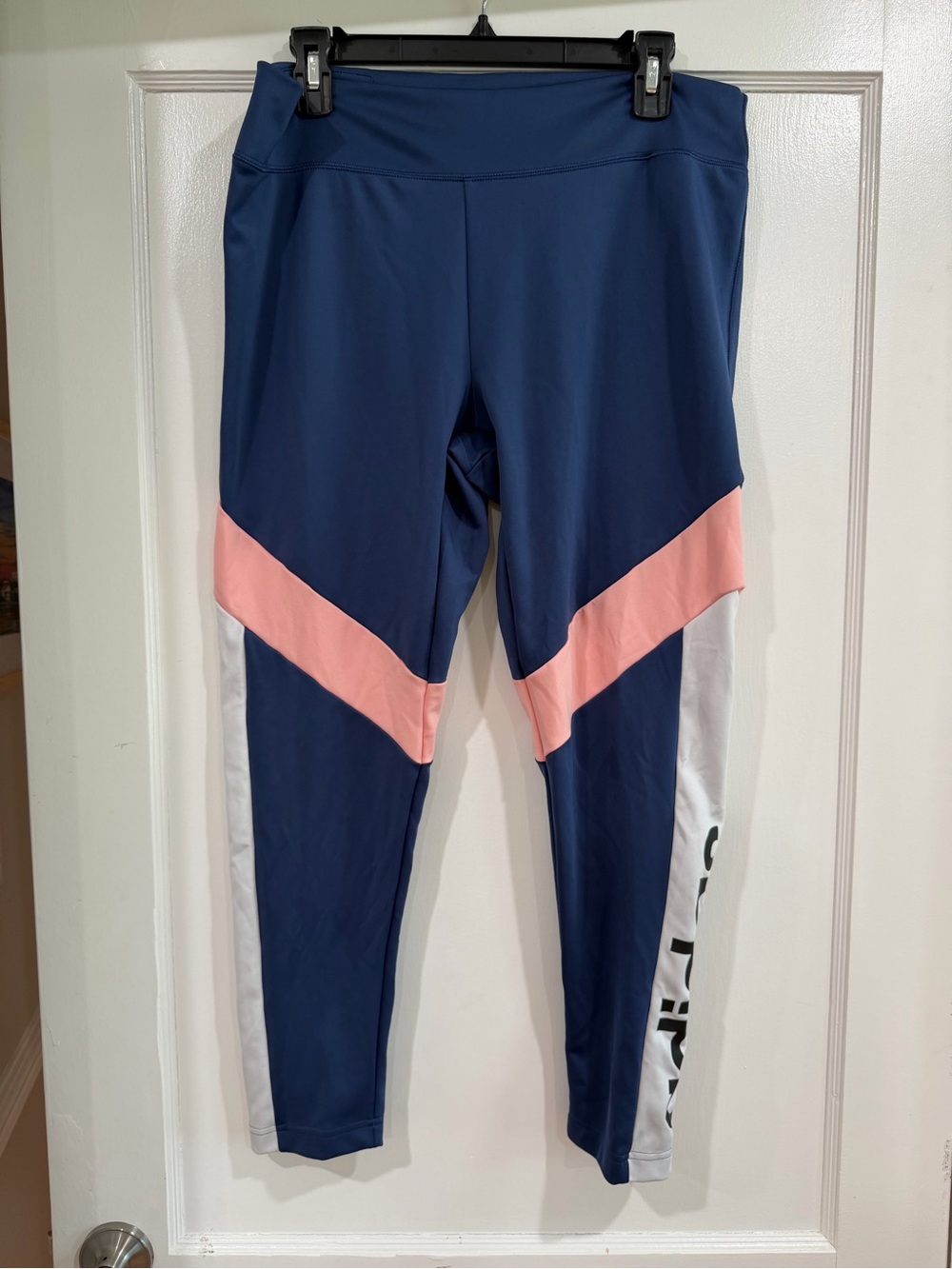adidas Navy, Pink & White women's Athletic Leggings